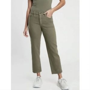 Athleta NWT Flex Straight Crop Jean in Olive Size 6P